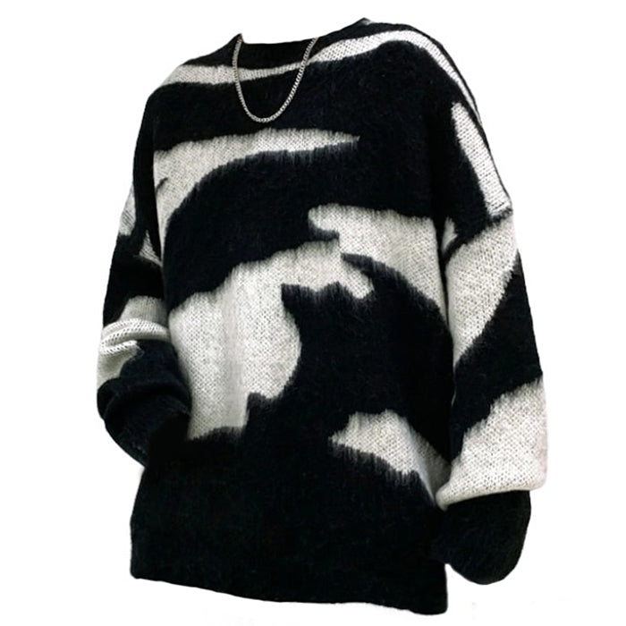 Boogzel Apparel Grunge Aesthetic Fuzzy Sweater