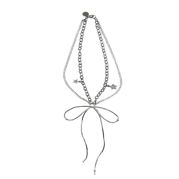 Boogzel Apparel Grunge Aesthetic Metal Bow Choker