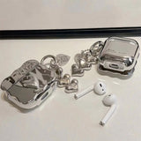 Boogzel Apparel Grunge Aesthetic Metal Heart Airpods Case, view 4