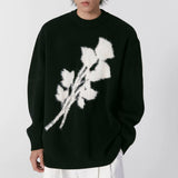 Boogzel Apparel Grunge Aesthetic Rose Print Sweater, view 2