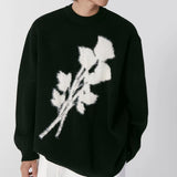 Boogzel Apparel Grunge Aesthetic Rose Print Sweater, view 3