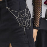 Boogzel Apparel Grunge Aesthetic Spiderweb Pant Chain, view 3