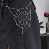 Boogzel Apparel Grunge Aesthetic Spiderweb Pant Chain, view 4