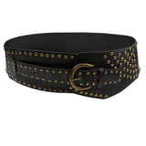 Boogzel Apparel Grunge Aesthetic Wide Leather Belt, view 3