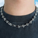 Boogzel Apparel Grunge Aesthetic Wire Choker, view 2
