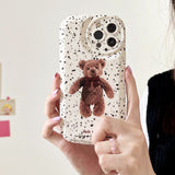 Boogzel Apparel Grunge Bear iPhone Case, view 2