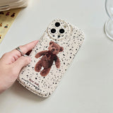 Boogzel Apparel Grunge Bear iPhone Case, view 3