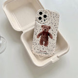 Boogzel Apparel Grunge Bear iPhone Case, view 4
