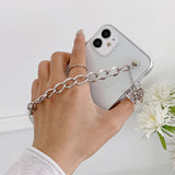Boogzel Apparel Grunge Butterfly Chain iPhone Case, view 2