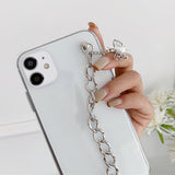 Boogzel Apparel Grunge Butterfly Chain iPhone Case, view 3