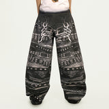 Boogzel Apparel Grunge Chain Print Wide Pants, view 6