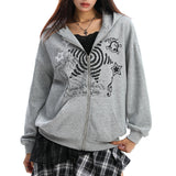 Boogzel Apparel Grunge Cut-Out Shoulder Sweatshirt, view 2