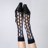 Boogzel Apparel Grunge Cutout Mesh Socks, view 4