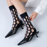 Boogzel Apparel Grunge Cutout Mesh Socks, view 5
