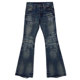 Boogzel Apparel Grunge Distressed Flare Jeans, view 2