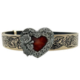 Boogzel Apparel Grunge Heart Buckle Belt, view 2