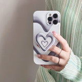 Boogzel Apparel Grunge Heart iPhone Case, view 2