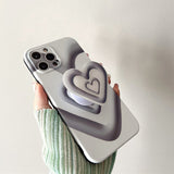 Boogzel Apparel Grunge Heart iPhone Case, view 3