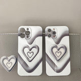 Boogzel Apparel Grunge Heart iPhone Case, view 5