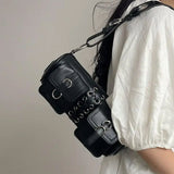 Boogzel Apparel Grunge Lace Up Underarm Bag, view 3