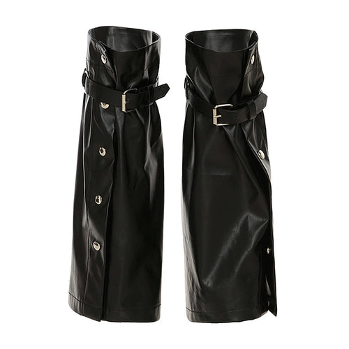 Boogzel Apparel Grunge Leather Leg Warmers