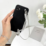 Boogzel Apparel Grunge Pearl Chain iPhone Case, view 2