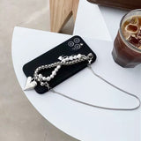 Boogzel Apparel Grunge Pearl Chain iPhone Case, view 3