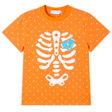 Boogzel Apparel Grunge Skeleton Heart Print T-Shirt, view 2