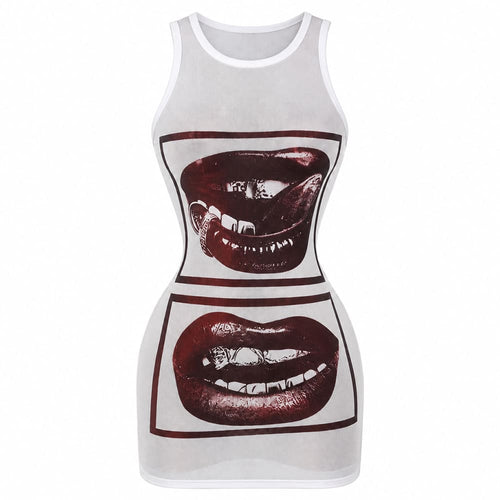 Boogzel Apparel Grunge Sleaze Distressed Kiss Dress