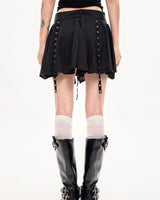 Boogzel Apparel Grunge Sleaze Layered Mini Skirt, view 5