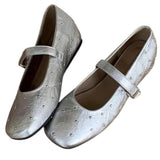 Boogzel Apparel Grunge Sleaze Studded Mary Jane Flats, view 3