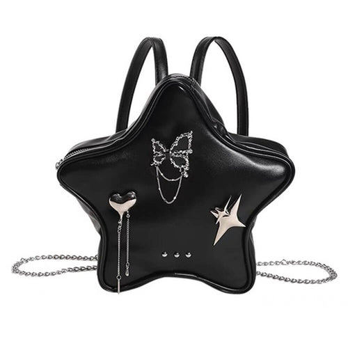 Boogzel Apparel Grunge Star-Shaped Mini Backpack