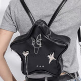 Boogzel Apparel Grunge Star-Shaped Mini Backpack, view 2