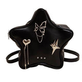 Boogzel Apparel Grunge Star-Shaped Mini Backpack, view 5