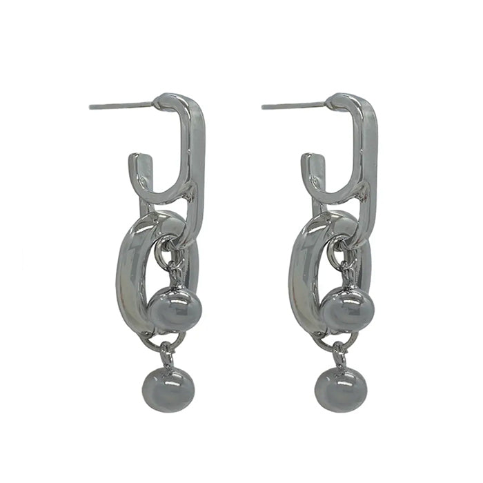 Boogzel Apparel Grunge Style Chunky Chain Earrings