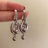 Boogzel Apparel Grunge Style Chunky Chain Earrings, view 2