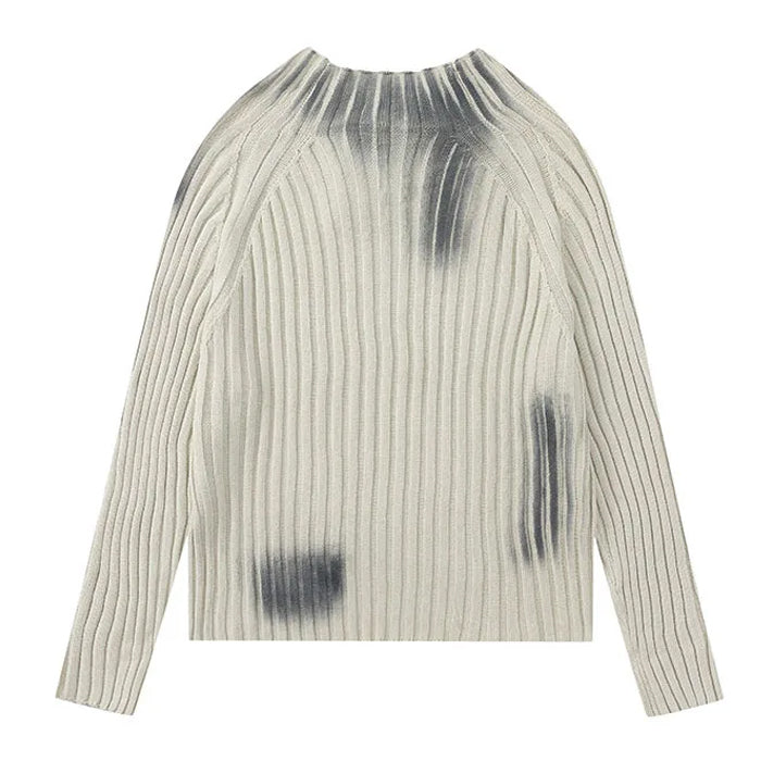 Boogzel Apparel Grunge Washed Knit Sweater