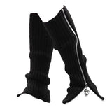 Boogzel Apparel Grunge Zip Up Leg Warmers, view 2