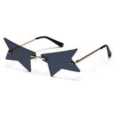 Boogzel Apparel Half Star Shaped Sunglasses, view 4