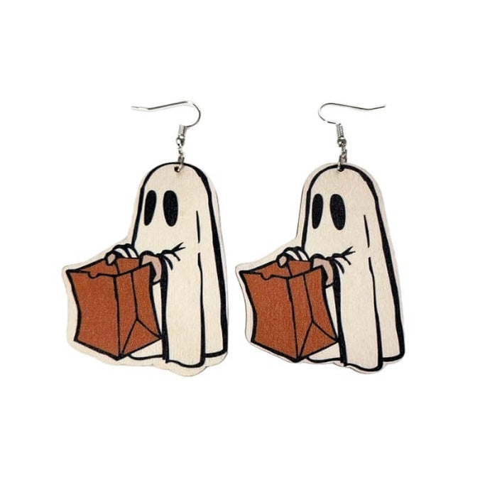 Boogzel Apparel Halloween Ghost Earrings