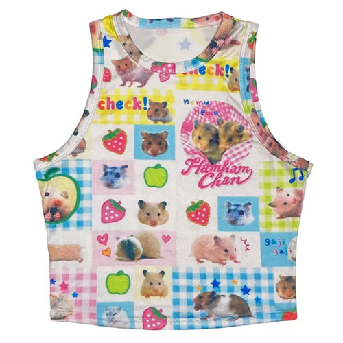 Boogzel Apparel Hamster Print 2010s Baby Tee