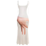 Boogzel Apparel Hand Print Baddie Aesthetic Dress, view 2