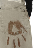 Boogzel Apparel Handprint Wide-Leg Jeans, view 2