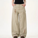 Boogzel Apparel Handprint Wide-Leg Jeans, view 3
