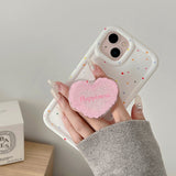 Boogzel Apparel Happiness Heart iPhone Case, view 3