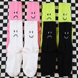 Boogzel Apparel Happy & Sad Face Print Socks, view 5