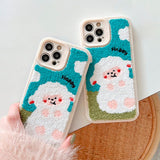 Boogzel Apparel Happy Sheep Embroidery iPhone Case, view 2