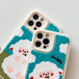 Boogzel Apparel Happy Sheep Embroidery iPhone Case, view 4