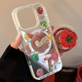 Boogzel Apparel Healthy Vegetables iPhone Case, view 3