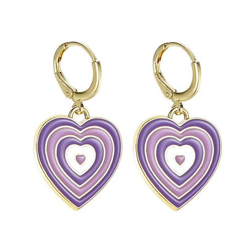 Boogzel Apparel Heart Aesthetic Earrings